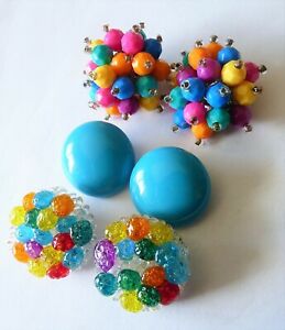 【送料無料】アクセサリー　ネックレス　アンティークビンテージファンタジーイヤリングロットbig antique vintage fantasy earrings lot de bijoux anciens grosses bo fantaisie