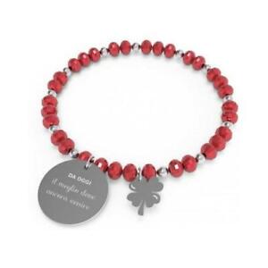 【貨物輸送無料】添え物 頸飾り カフクリスタルスチールグリーンbracciale 10 buoni propositi crystal b5251e acciaio verde