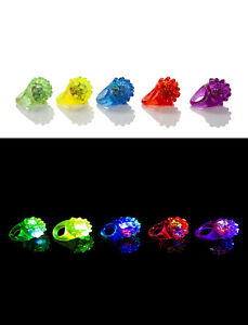 【貨物輸送無料】添え物 頸飾り ゼラチンリンググロー36 x accidentato intermittenti led gelatina anelli si illumina dito glow toy