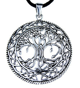 【送料無料】アクセサリー　ネックレス　シルバーシャフトペンダントツリーチェーンciondolo albero della vita argento 925 yggdrsil albero vita con catena 94