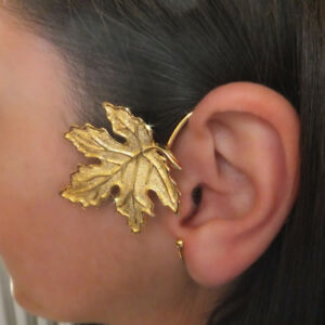 【送料無料】アクセサリー　ネックレス　イヤーカフゴールドシートシートメモリーjoliko ohrklemme ear cuff autunno oro pl foglio fogli memory of summer a sinistra