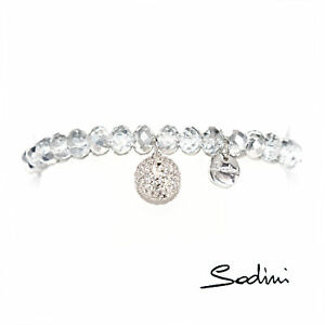 【送料無料】アクセサリー ネックレス トスカーナカフボールsodini bracciale elastico di cristalli e charm a sfera con strass donna