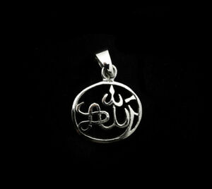 【送料無料】アクセサリー　ネックレス　ソリッドシルバーペンダントラーciondolo allah in argento massiccio 925 peterandclo k39f 6878
