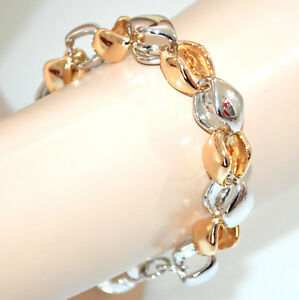 【貨物輸送無料】添え物 頸飾り カフシルバーゴールドチェーンリンクメタルブレスレットbracciale donna argento oro dorato lucido maglia catena metallo bracelet g32