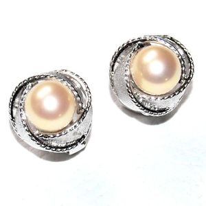 【貨物輸送無料】付属物 頸飾り パールエフェクトイヤリングorecchini antiche placcato インチ argento perla effetto madreperla ジュエリー・アクセサリー-ネックレス・ペンダント