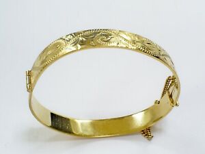 【送料無料】アクセサリー　ネックレス　ビンテージエンドブレスレットヒンジbella qualit vintage placcata in oro fine rigido inciso braccialetto a cernierapr