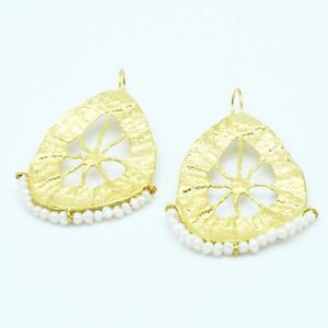 【送料無料】アクセサリー　ネックレス　オスマンパールストーンイヤリングaylas ottomano perla placcato oro semi preziosi gem stone orecchini 16,265円