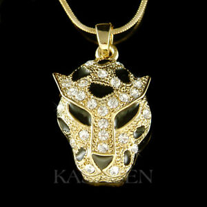 【送料無料】アクセサリー　ネックレス　ジャガースワロフスキークリスタルオセロットチータータイガーゴールドleopardate jaguar fatto con swarovski cristallo ocelot ghepardo tigre oro tn