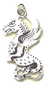 【送料無料】アクセサリー　ネックレス　ドラゴンペンダントケルトスターリングbeltane drago celtico pendente charm nascita con catenaargento sterling bc06｜hokushin