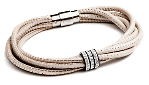 【送料無料】アクセサリー　ネックレス　デザイナトライバルステンレススチールナッパレザーストランドカフdesignertribale in acciaiodonna 5 bracciale in pelle nappa strand