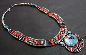 【送料無料】アクセサリー　ネックレス　ターコイズトルコラピスデザインネックレスn244 hand made turchese lapis corallo in resina bellissimo design donna collana audace｜hokushin 15,826円