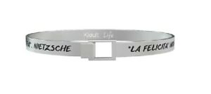 【送料無料】アクセサリー ネックレス スチールカフbracciale kidult uomo philosophy in acciaio 316l 731513 la felicit