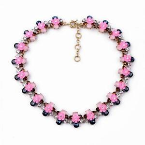 【送料無料】アクセサリー　ネックレス　ネックレスエナメルピンクオレンジオリジナルレトロcollana smalto fiore rosa blu navy amber retr originale sera matrimonio jcr 16