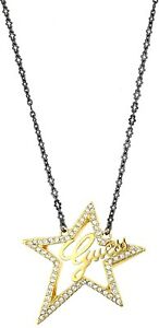 【送料無料】アクセサリー　ネックレス　ブラックゴールドネックレスguess collana da donna nerooro ubn80109｜hokushin