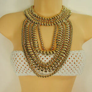 【送料無料】アクセサリー　ネックレス　ネックレスフィラメントゴールドファッションステッチネットワークdonna collana filamenti moda oro maglie catenina spesso a rete metallo