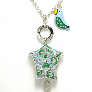 【送料無料】アクセサリー　ネックレス　ネックレスケージシルバーパイle carose collana piro piro gabbietta silver verde azzurra pi8