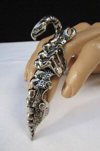 【送料無料】アクセサリー　ネックレス　リングnuova uomo donna unghie anello rusry metallo argento lunga importante una