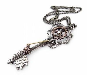 【送料無料】アクセサリー　ネックレス　スプロケットネックレスキーペンダントコスプレalchemy septagramic coercizione ruota dentata collana con ciondolo chiave steampunk cosplay｜hokushin