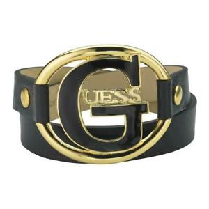 【送料無料】アクセサリー　ネックレス　カフジュエルロゴゴールデンブラックゴールドbracciale donna guess jewels logo ubb12242 vera pelle nero dorato gold lungo｜hokushin