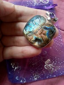【送料無料】アクセサリー　ネックレス　アルジェントtrs beau pendentif en argent 925 et labradorite sculpte