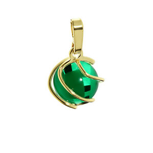 【送料無料】アクセサリー　ネックレス　ボールチェーントレーラーボールグリーントレーラsfera catene sfera rimorchio 333 giallo cristallo verde 9mm rimorchio donna 7776