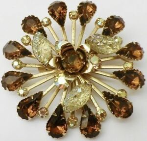 【送料無料】アクセサリー　ネックレス　ビンテージシャトルbroche bijou vintage couleur or cristaux poire et navette boralis * 3684 15,386円