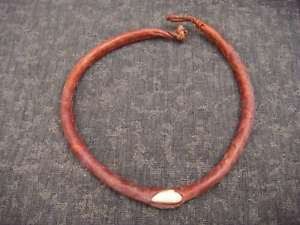 【貨物輸送無料】付属物 頸飾り コリアマロンビンテージancien collier ethnique, tribale  cuir marron et coquillage  vintage  vbb136 ネックレス・ペンダント-男女兼用アクセサリー-ジュエリー・アクセサリー