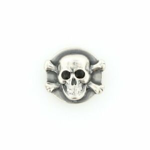 【貨物輸送無料】付属物 頸飾り ジェットブレスレットボタンスカルジェットpees button teschio jet per bracciale インチ pelle btb27jet 男女兼用アクセサリー-ジュエリー・アクセサリー