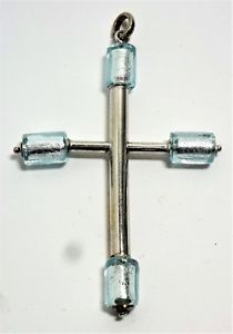 【貨物輸送無料】付属物 頸飾り クロスイタリアムラノガラスcroce donna  antica murrina  vetro di murano made インチ italia art v576 ジュエリー・アクセサリー-ネックレス・ペンダント