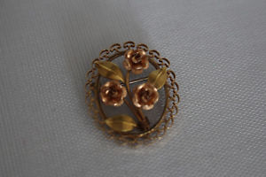 【貨物輸送無料】付属物 頸飾り パーブローチローズbroche  fleurs rose createur par krementz  flench  brooch ref 133 ネックレス・ペンダント-男女兼用アクセサリー