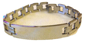 【貨物輸送無料】付属物 頸飾り スチール写真腕輪bracciale acciaio uomo donna con nome e dedica mod 06 ジュエリー・アクセサリー-ネックレス・ペンダント-男女兼用アクセサリー