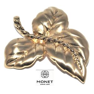 【送料無料】アクセサリー　ネックレス　モネブローチmonet broche de couleur or feuille bijou brooch
