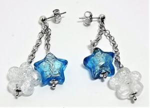 【貨物輸送無料】付属物 頸飾り イヤリングイタリアムラノガラスorecchini donna lucrezia antica murrina vetro murano made インチ italia v589 ネックレス・ペンダント-ジュエリー・アクセサリー