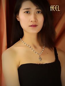 【貨物輸送無料】付属物 頸飾り ネックレスゴールデンショートペンダントパールリングcollana corto dorato perla pendente corona cuore pav matrimonio ddz2 ジュエリー・アクセサリー-ネックレス・ペンダント