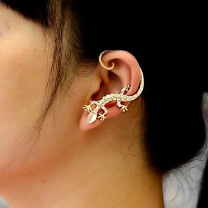 【貨物輸送無料】付属物 頸飾り ファムモードboucles d’oreilles,femme,salamandres,lzards,acier argent,dor,cristaux,mode ジュエリー・アクセサリー-男女兼用アクセサリー