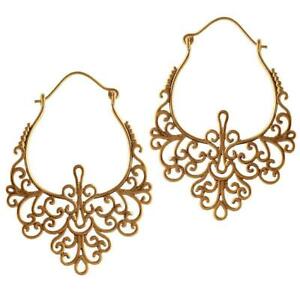 【貨物輸送無料】付属物 頸飾り ブラケットイヤリングオorecchini インチ ottone verschrkelungen ottone staffa chiusura antico golden tribal oh 男女兼用アクセサリー-ネックレス・ペンダント-ジュエリー・アクセサリー