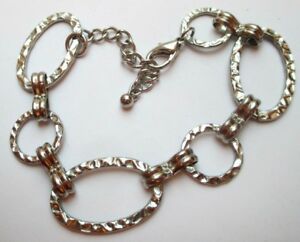【貨物輸送無料】付属物 頸飾り ブレスレットアルジェントヴィンテージbracelet rglable couleur argent anneaux ronds ovales bijou vintage 2798 男女兼用アクセサリー-ジュエリー・アクセサリー-ネックレス・ペンダント