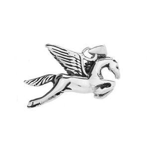 【貨物輸送無料】付属物 頸飾り ギリシャペガサスステンレスペンダントcavallo alato della mitologia greca, pegasus, forza animale, acciaio inox, ciondolo, amuleto, talismano, ジュエリー・アクセサリー-ネックレス・ペンダント