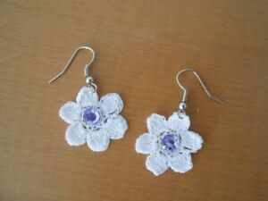 【貨物輸送無料】付属物 頸飾り boucles doreilles fleur au crochet ジュエリー・アクセサリー-男女兼用アクセサリー-ネックレス・ペンダント
