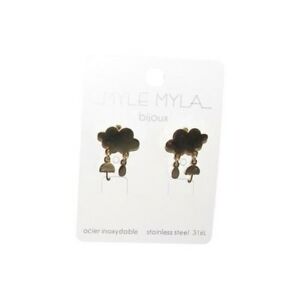 【貨物輸送無料】付属物 頸飾り イヤリングスチール写真竓 mila  orecchini nuages  acciaio ネックレス・ペンダント-男女兼用アクセサリー