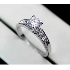【貨物輸送無料】付属物 頸飾り ホワイトゴールドリングprezioso donna lusso anello oro bianco 18 pl color argento cristallo ジュエリー・アクセサリー-ネックレス・ペンダント
