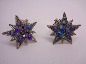 【貨物輸送無料】付属物 頸飾り イヤリングビンテージスターバーストクリップフェスティバルvintage star burst clip su orecchini strass ab festa matrimonio prom festival ネックレス・ペンダント-ジュエリー・アクセサリー-男女兼用アクセサリー