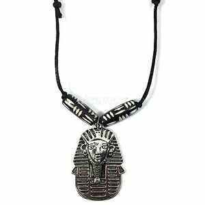 【貨物輸送無料】付属物 頸飾り ブラックコードキングファラオペンダントエジプトcordicella nera re tut faraone tutankhamon ciondolo egitto 1 misura fit ネックレス・ペンダント-男女兼用アクセサリー-ジュエリー・アクセサリー