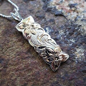 【貨物輸送無料】付属物 頸飾り ピンクゴールドスターリングシルバーハワイアンプルメリアスライドoro rosa argento sterling hawaiano plumeria scorrere verticale 男女兼用アクセサリー-ジュエリー・アクセサリー-ネックレス・ペンダント