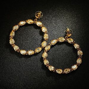 【貨物輸送無料】付属物 頸飾り クリスタルリングバロックイエロードロップイヤリングorecchini dorato grandi cerchio anello cristallo goccia giallo barocco xx29 ジュエリー・アクセサリー-ネックレス・ペンダント-男女兼用アクセサリー