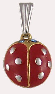 【貨物輸送無料】付属物 頸飾り シャンデリヤ頸飾りciondolo collana placcato oro coccinella 07 ジュエリー・アクセサリー-男女兼用アクセサリー