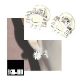 【貨物輸送無料】付属物 頸飾り ドリンクホワイトイヤリングbiche de bere orecchini placcato インチ argento posta elettronica bianco 男女兼用アクセサリー-ジュエリー・アクセサリー