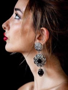 【貨物輸送無料】付属物 頸飾り ビンテージイヤリングイヤリングビンテージイタリアクリップvintage earrings orecchini vintage clip made インチ italy  nos 男女兼用アクセサリー-ジュエリー・アクセサリー-ネックレス・ペンダント