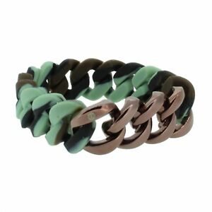 【貨物輸送無料】付属物 頸飾り ブレスレットオリジナルステンレススチールシリコンブロンズbracciale uomo lega anseaticapopus originale インチ acciaio inox silicone mimetico bronzo ネックレス・ペンダント-ジュエリー・アクセサリー-男女兼用アクセサリー