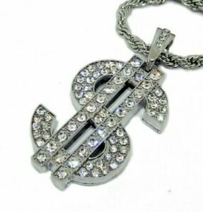 【貨物輸送無料】付属物 頸飾り アウトドルペンダントアームドルコートアイスiced out ultimate bling  stemma del dollaro ciondolo con hiphop catenina ジュエリー・アクセサリー-男女兼用アクセサリー-ネックレス・ペンダント